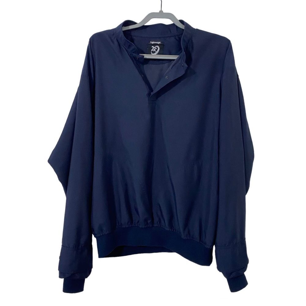 Zero Restriction Vintage Lightweight Windbreaker Navy Blue Mens Size Medium